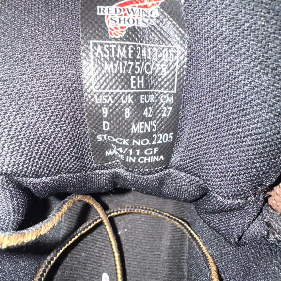 Red Wing Shoes Tru Hiker Men's Electrical Hazard Aluminum Toe #2205 (Dark Brown) - Picture 5 of 7